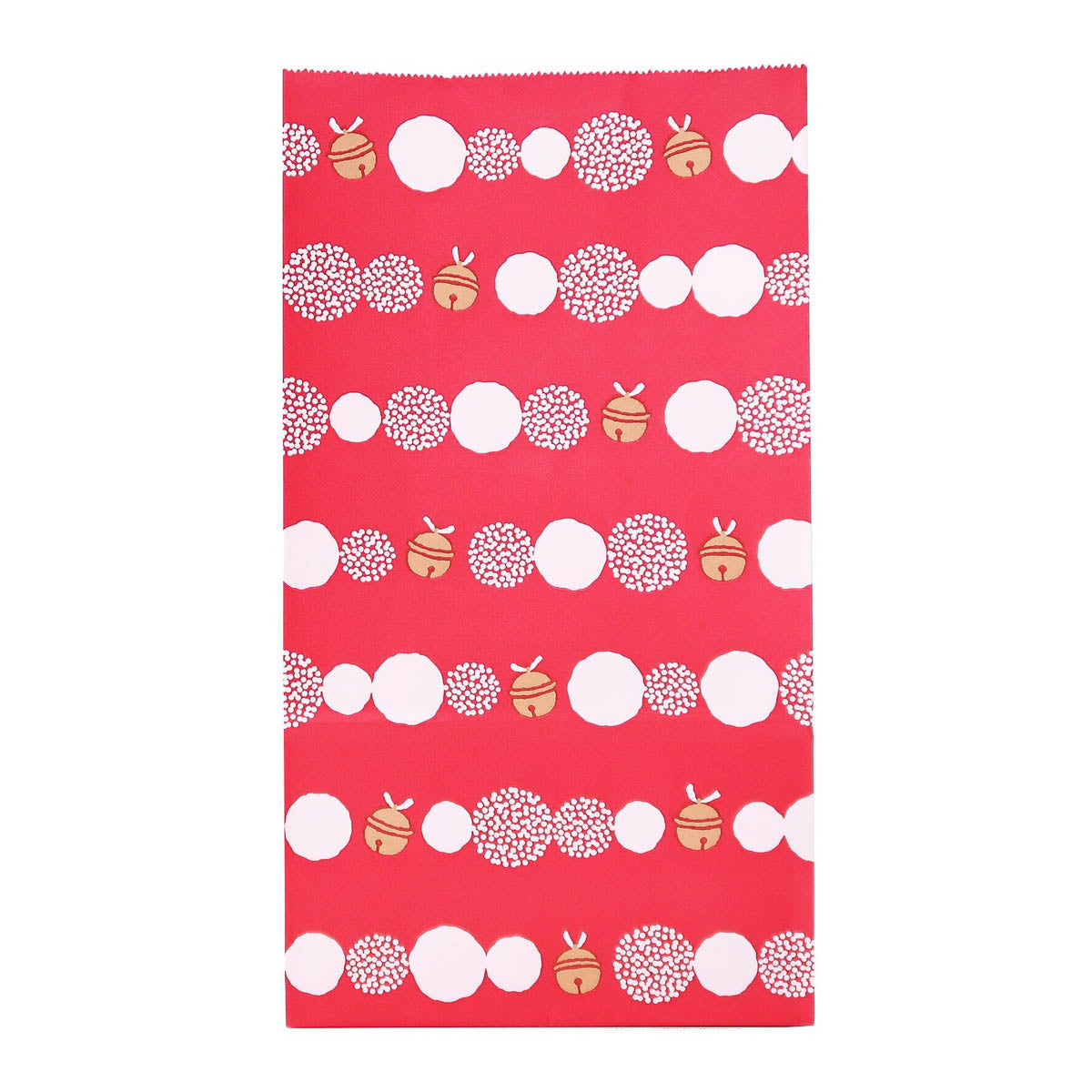 Papiertüte - Japanese Pattern - Bottom Bag (220x120x70mm) White - 10 Stück