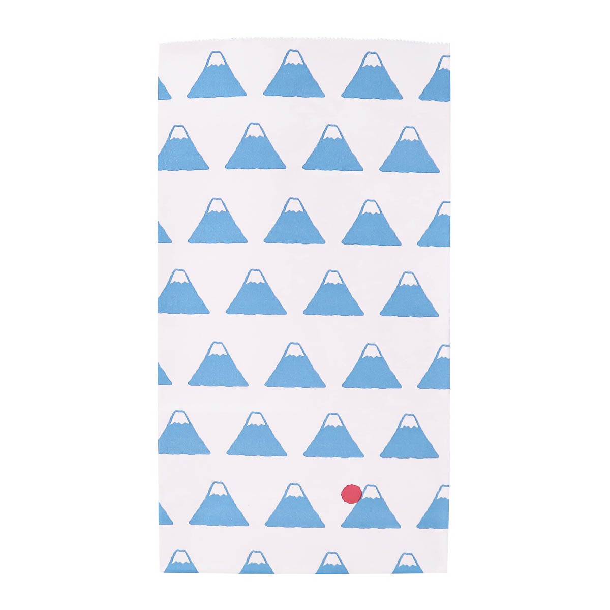 Papiertüte - Japanese Pattern - Bottom Bag (220x120x70mm) White - 10 Stück