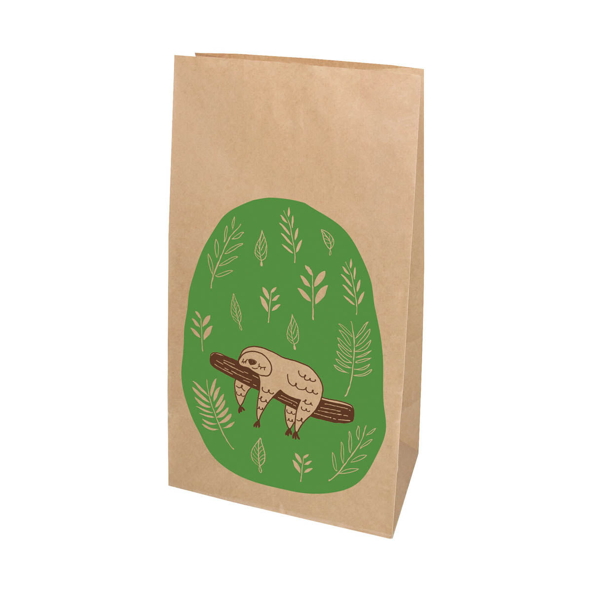 Papiertüte - Animals - Bottom Bag (220x120x70mm) Kraftpapier - 10 Stück