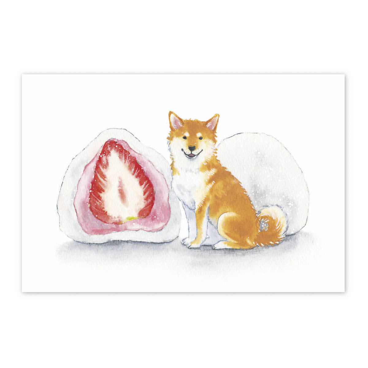 Postkarte - Natsuka Murata - Shiba Inu and Snacks (2024)