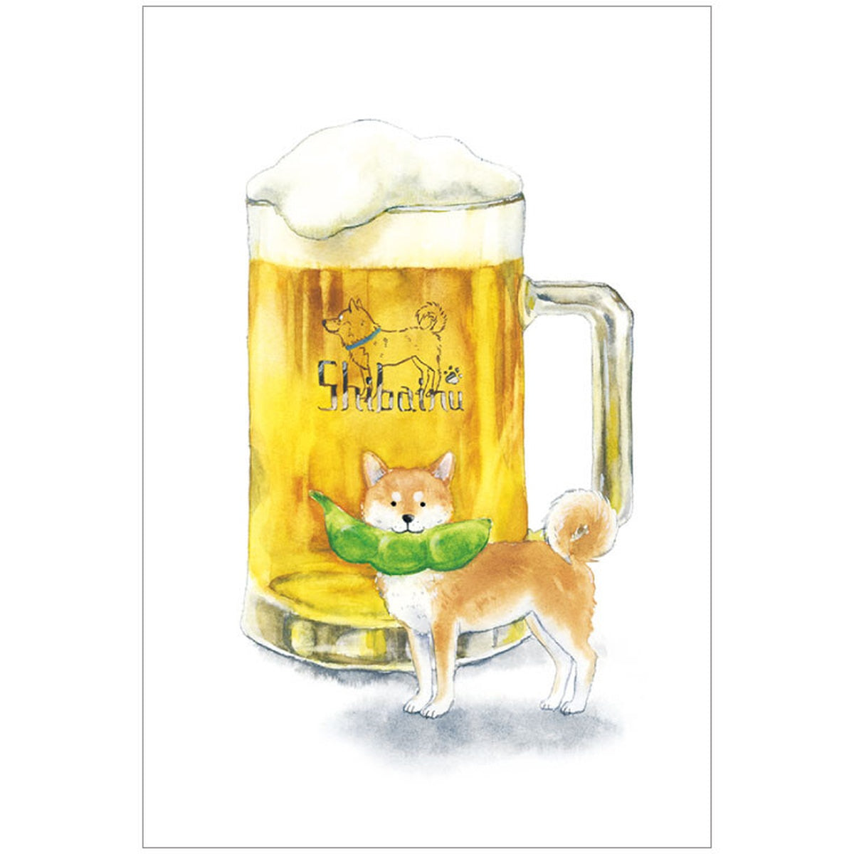 Postkarte - Shiba Inu and Summer