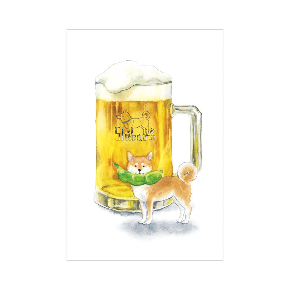 Postkarte - Shiba Inu and Summer