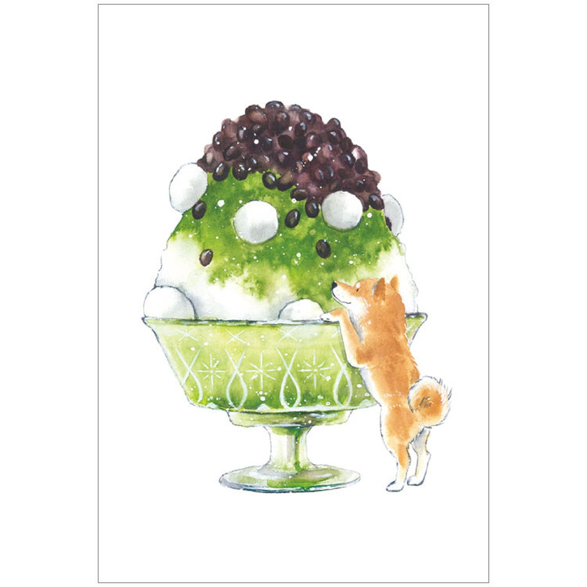 Postkarte - Shiba Inu and Summer