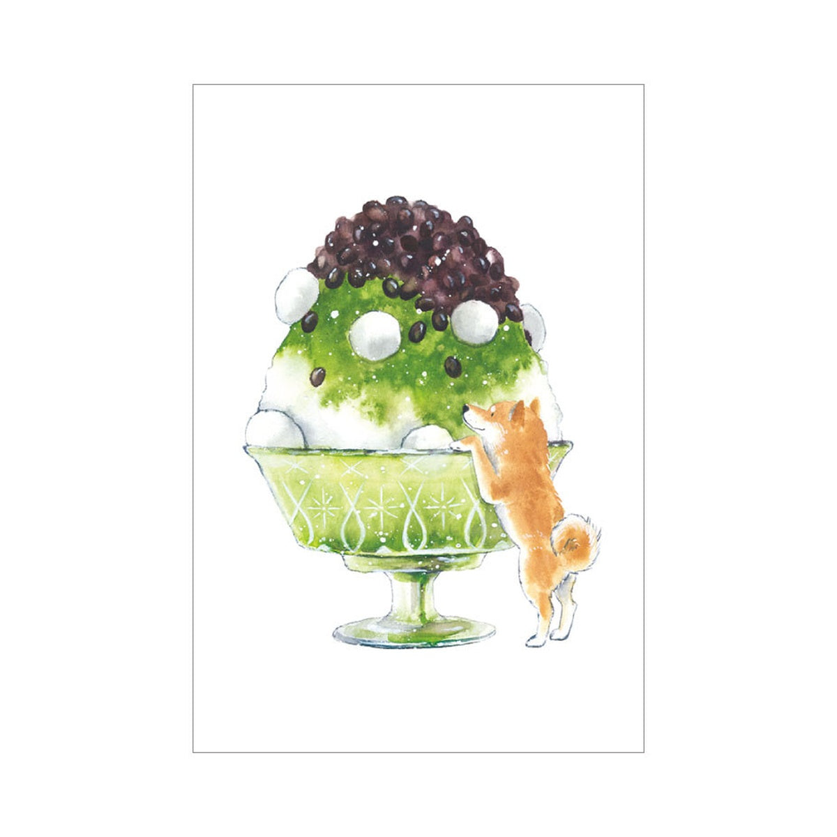 Postkarte - Shiba Inu and Summer