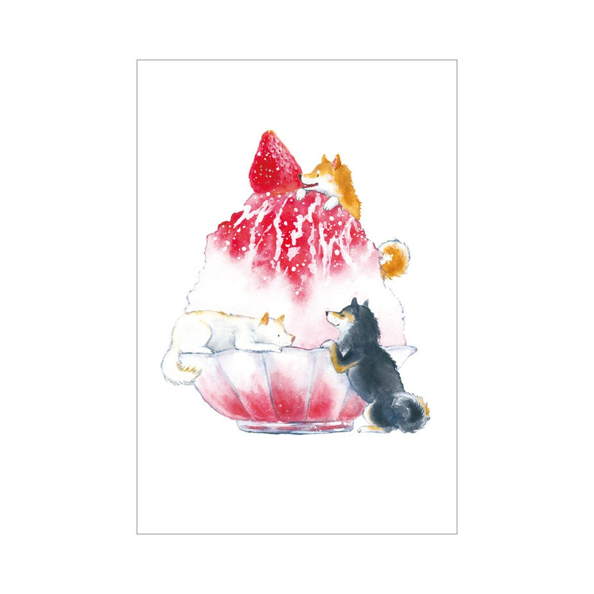 Postkarte - Shiba Inu and Summer