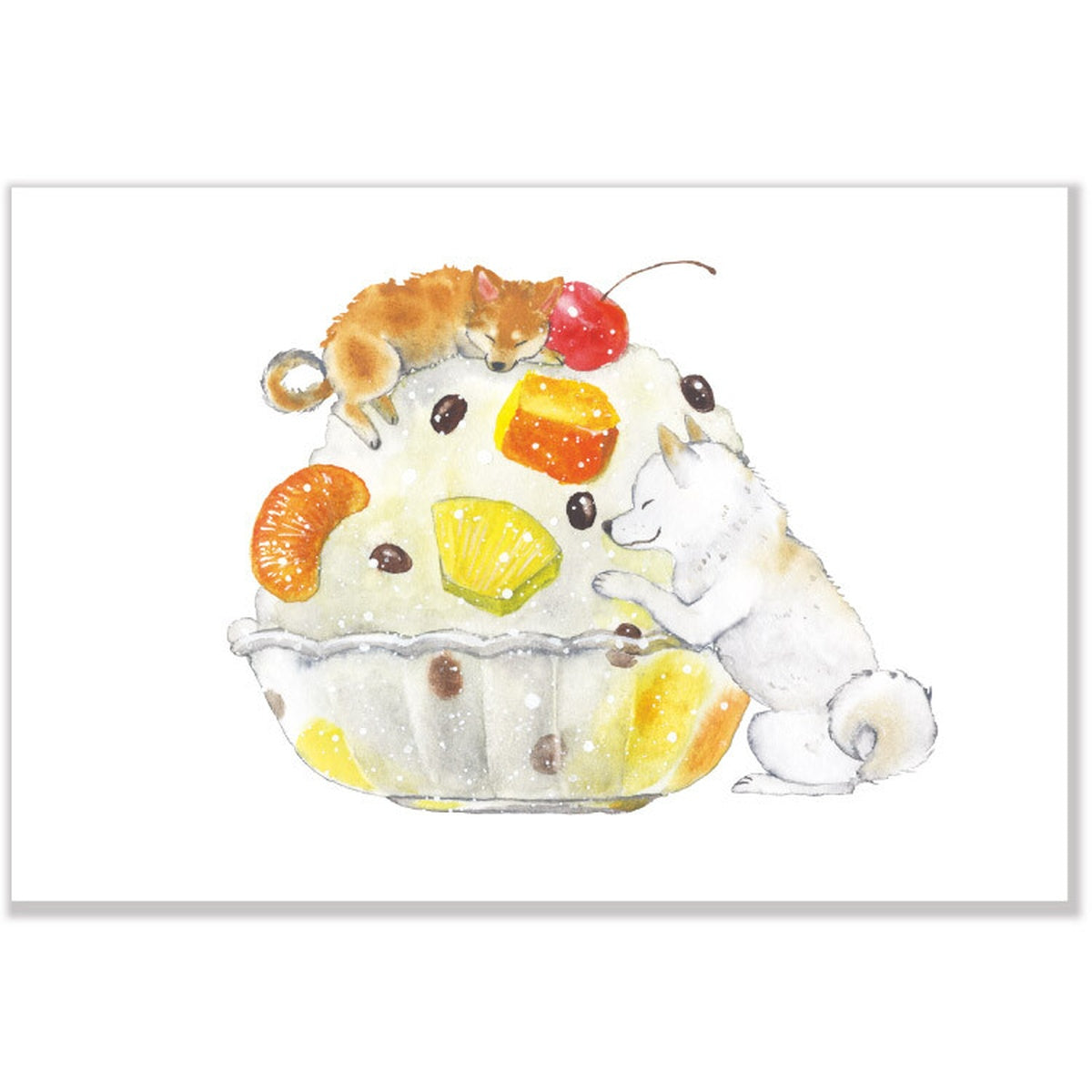 Postkarte - Shiba Inu and Summer