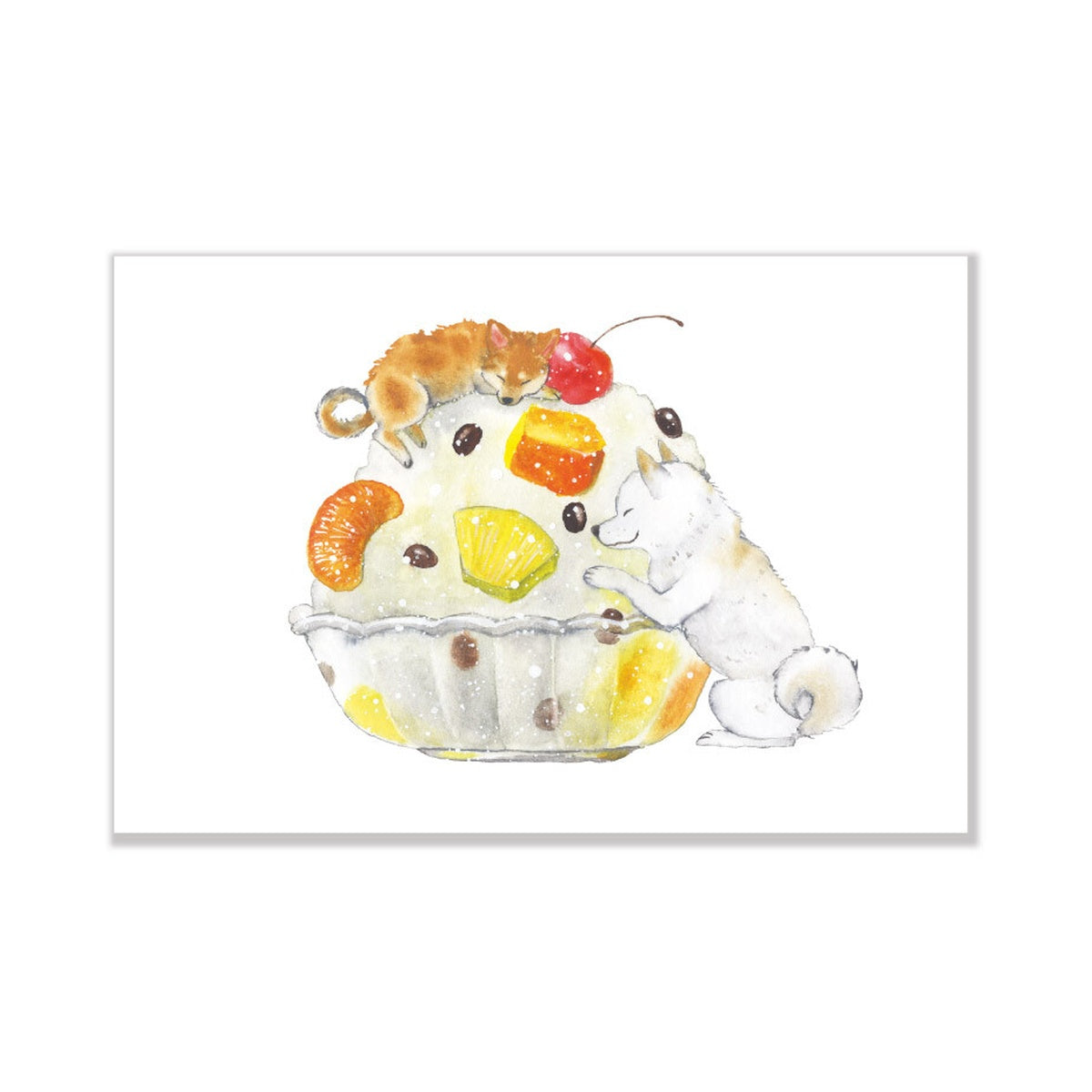 Postkarte - Shiba Inu and Summer