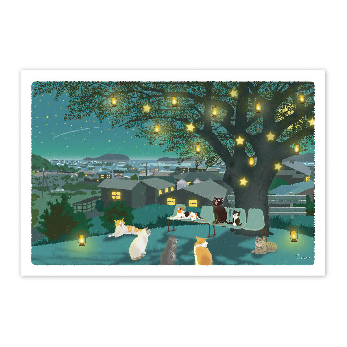 Postkarte - Travel Cat - Winter