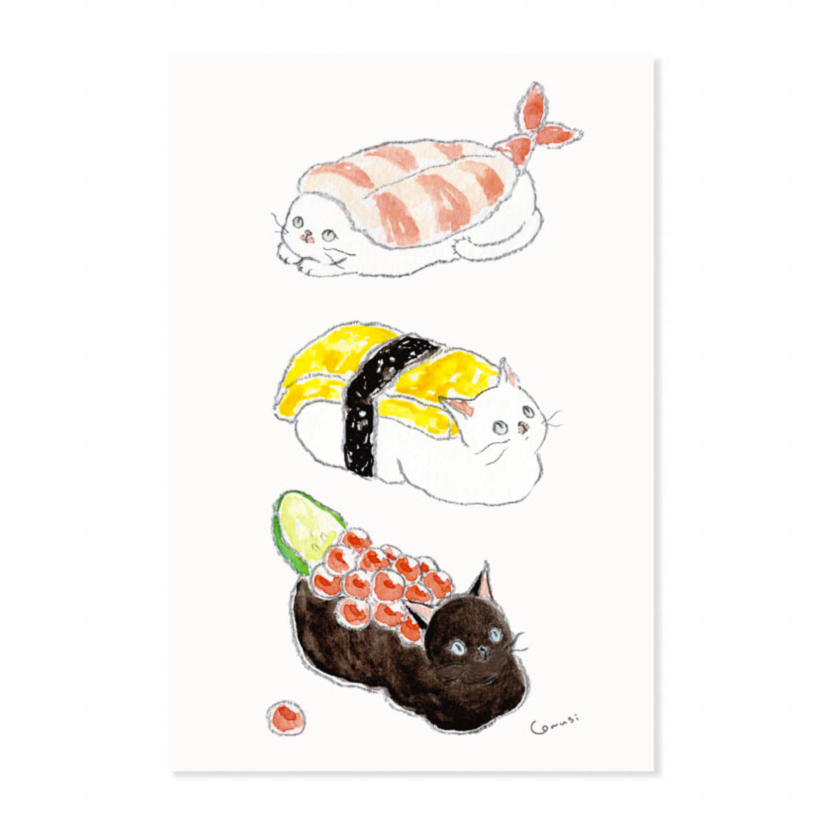 Postkarte - Tokoro Komugi - Food