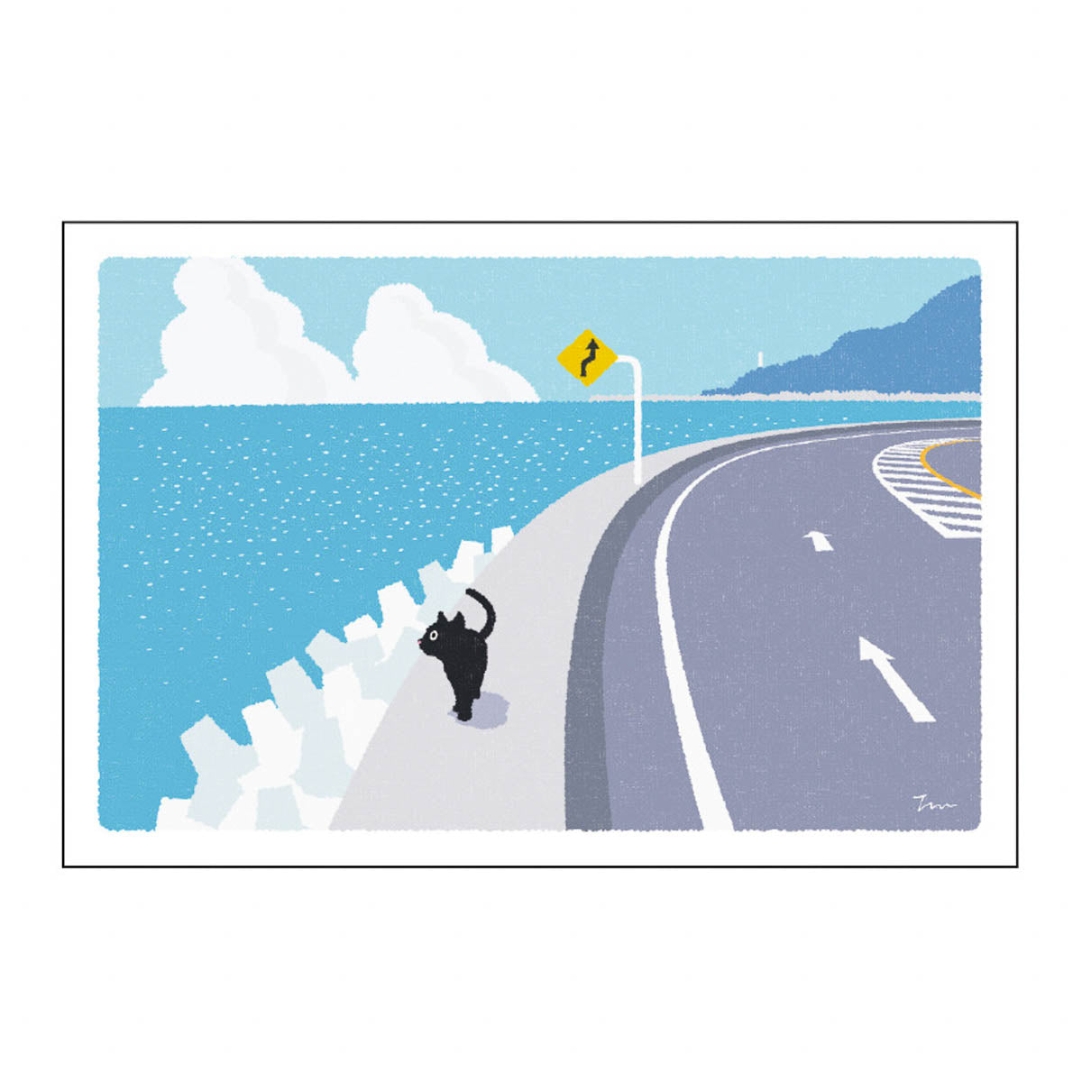 Postkarte - Travel Cat - Summer