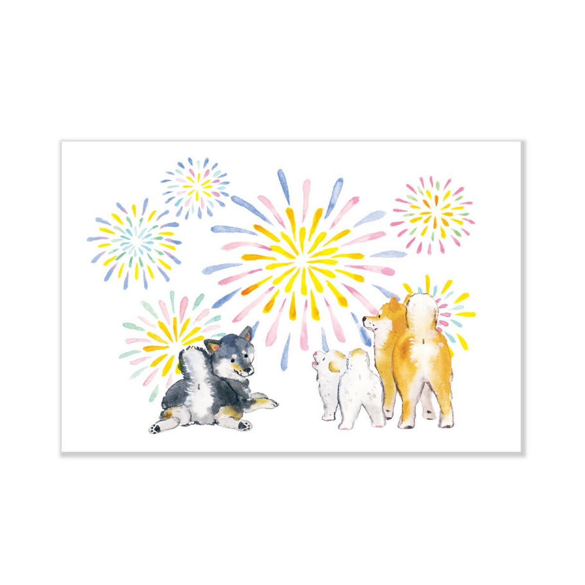 Postkarte - Shiba Inu and Summer