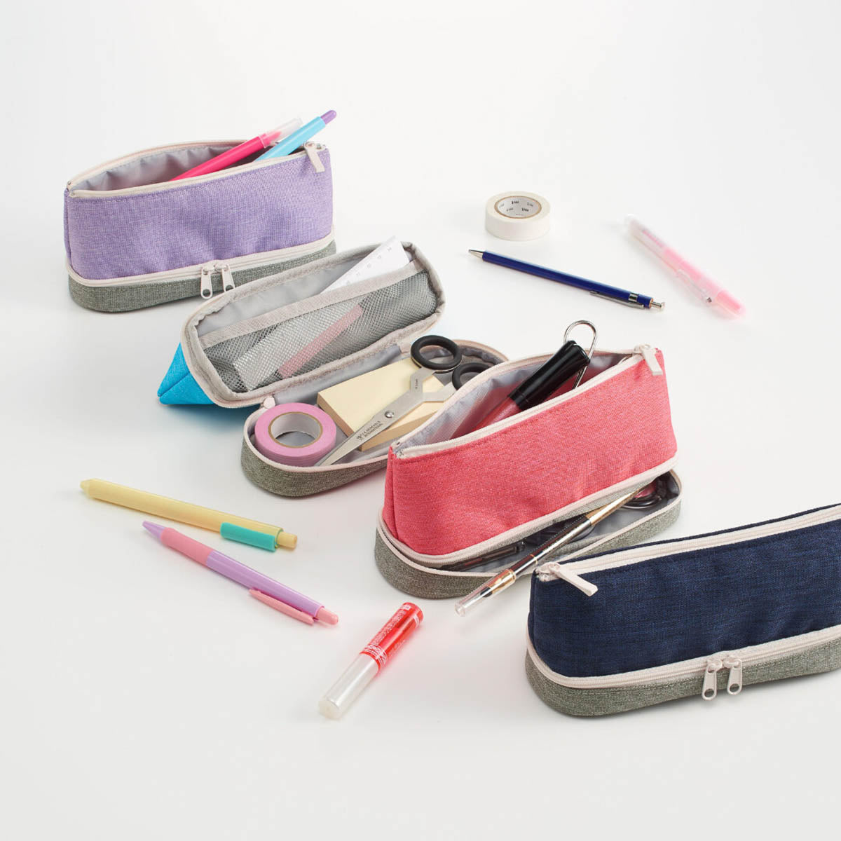 Federtasche - 2 Fächer - Two-Layered Pen Case