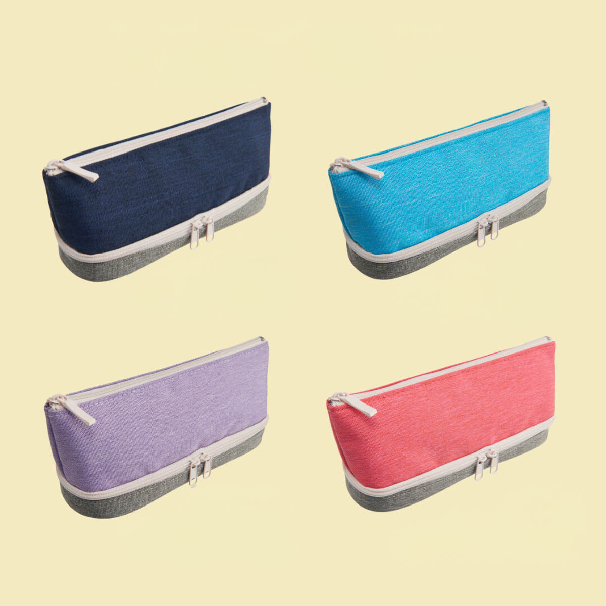 Federtasche - 2 Fächer - Two-Layered Pen Case