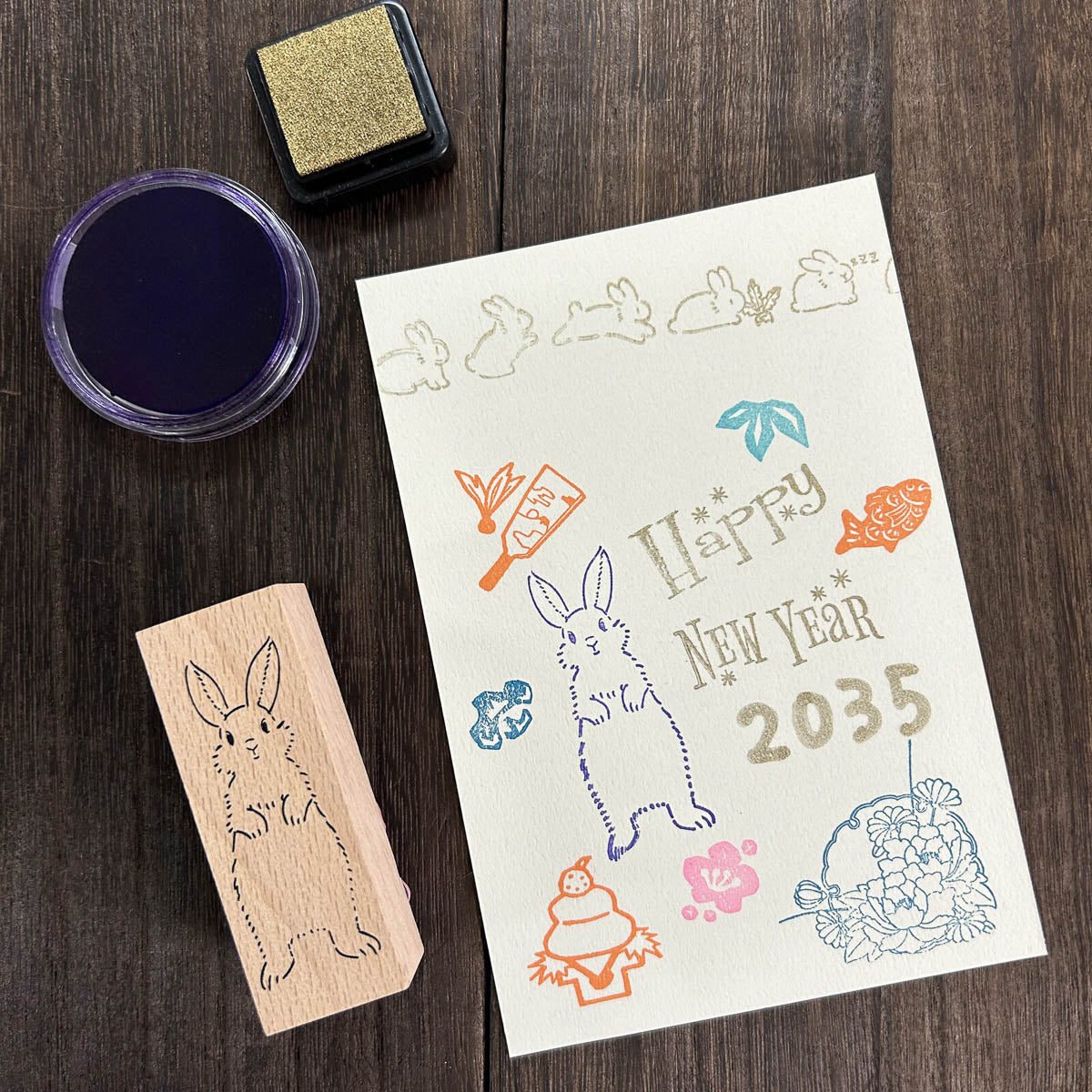 Stempel (Gummi) - Animals (standing)