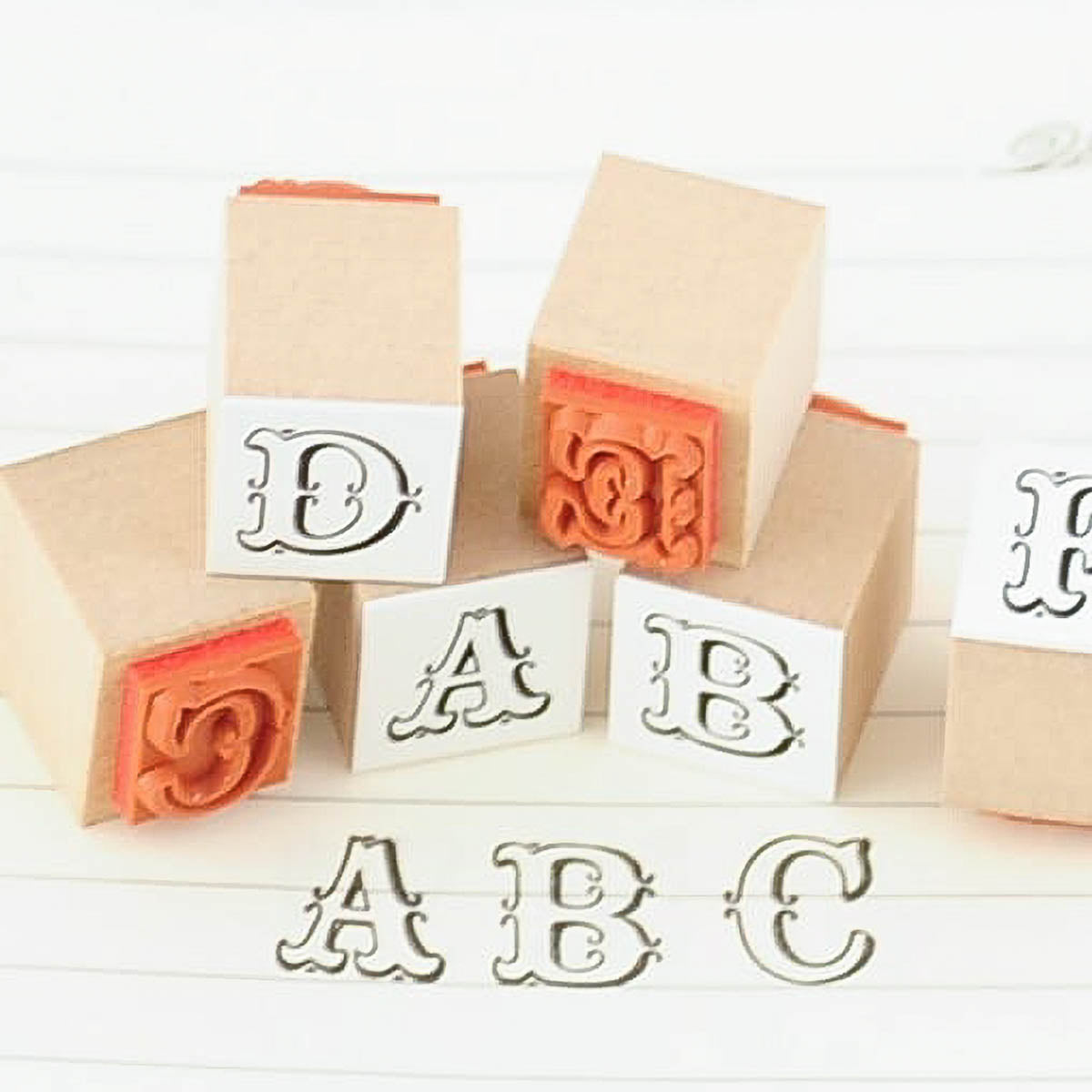 Stempel (Gummi) - Alphabet Set - Großbuchstaben
