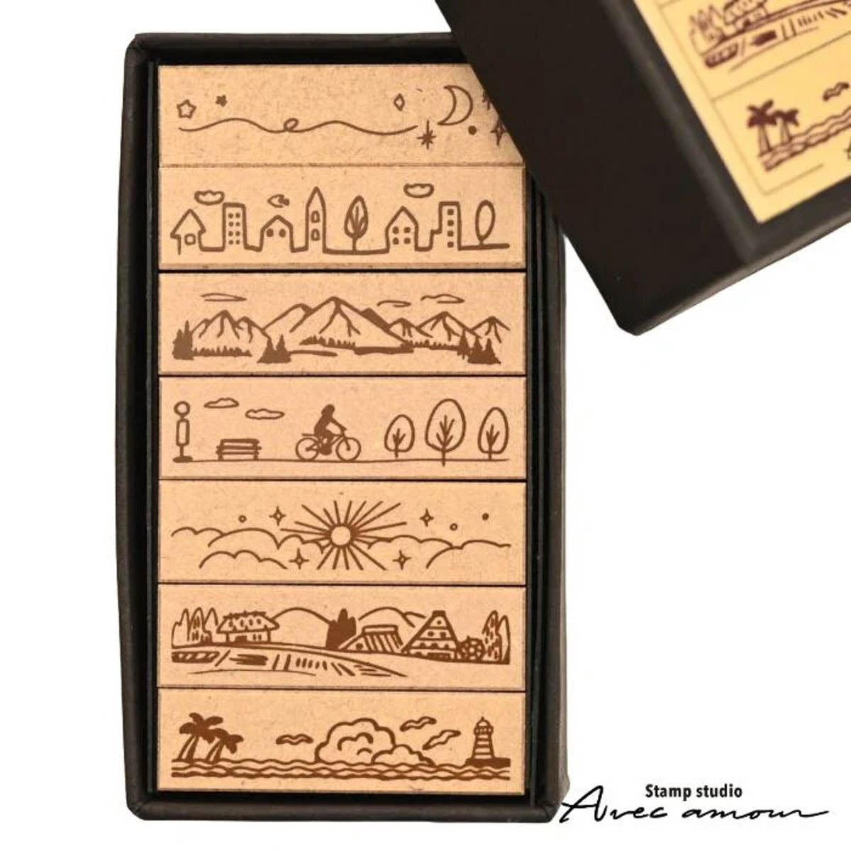 Stempel (Gummi) - Border Stamp - Set