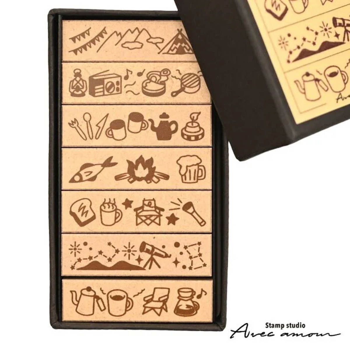 Stempel (Gummi) - Border Stamp - Set