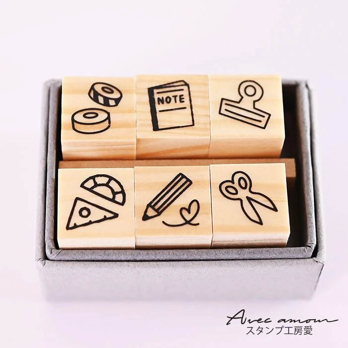 Stempel (Gummi) - Mini Stamp - Set