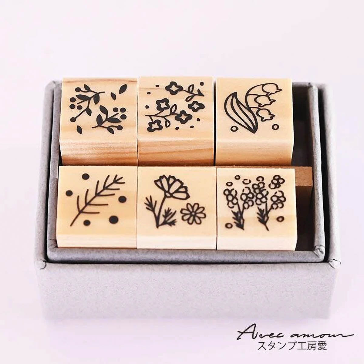 Stempel (Gummi) - Mini Stamp - Set