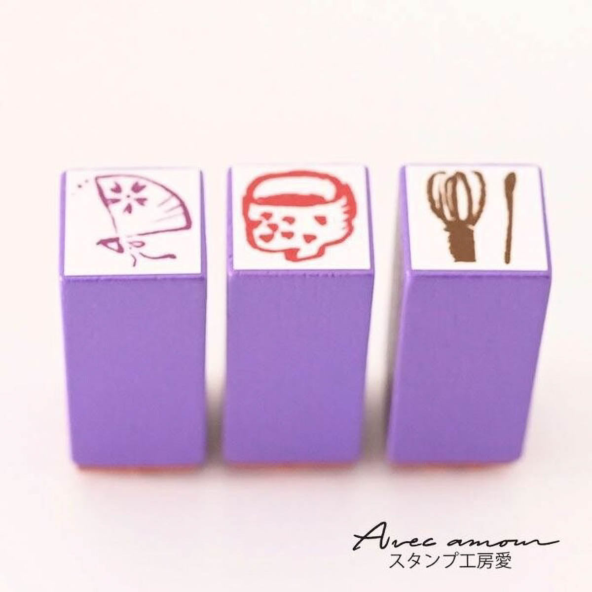 Stempel (Gummi) - Japanese Mini Stamp - Set