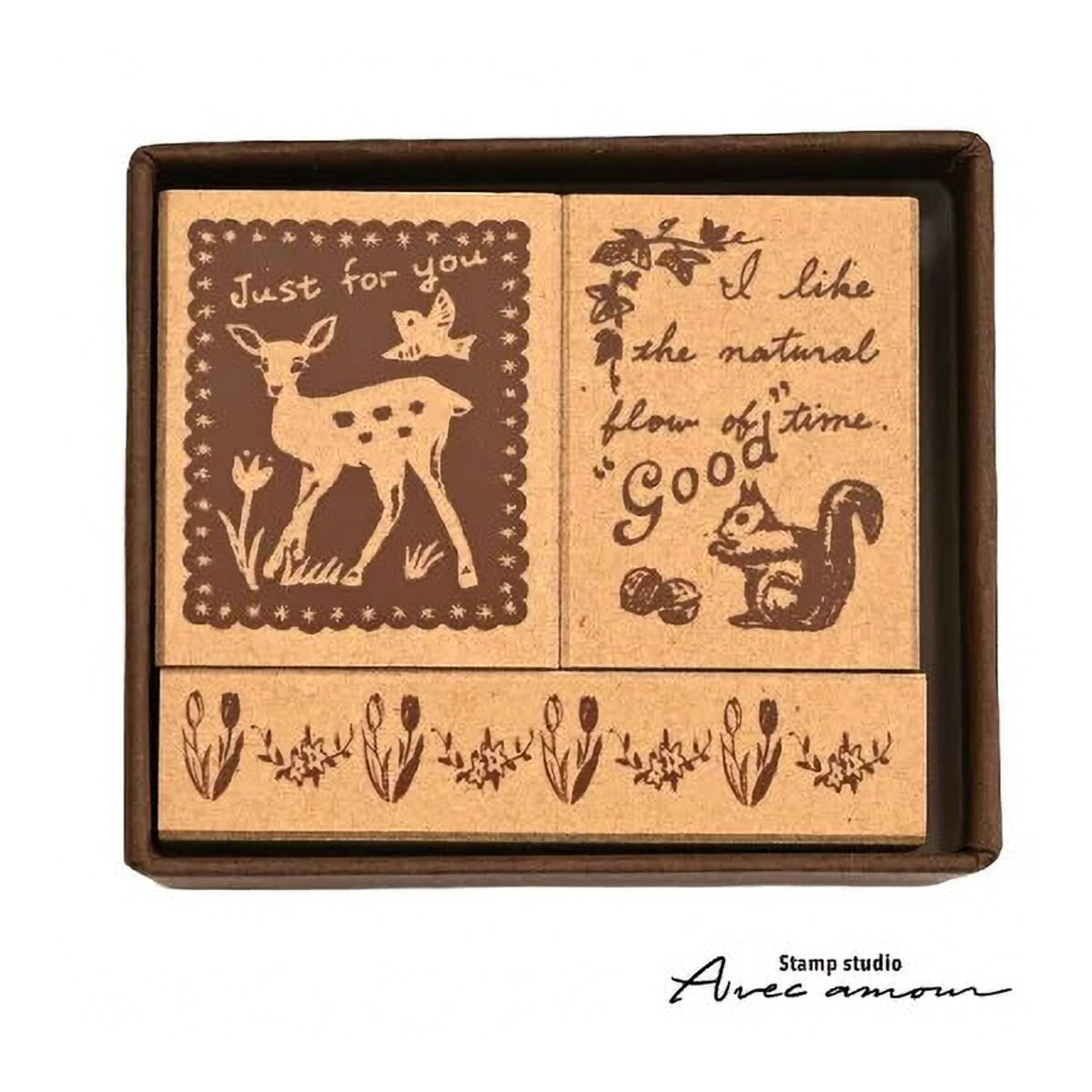 Stempel (Gummi) - Antique Stamp - Set of 3