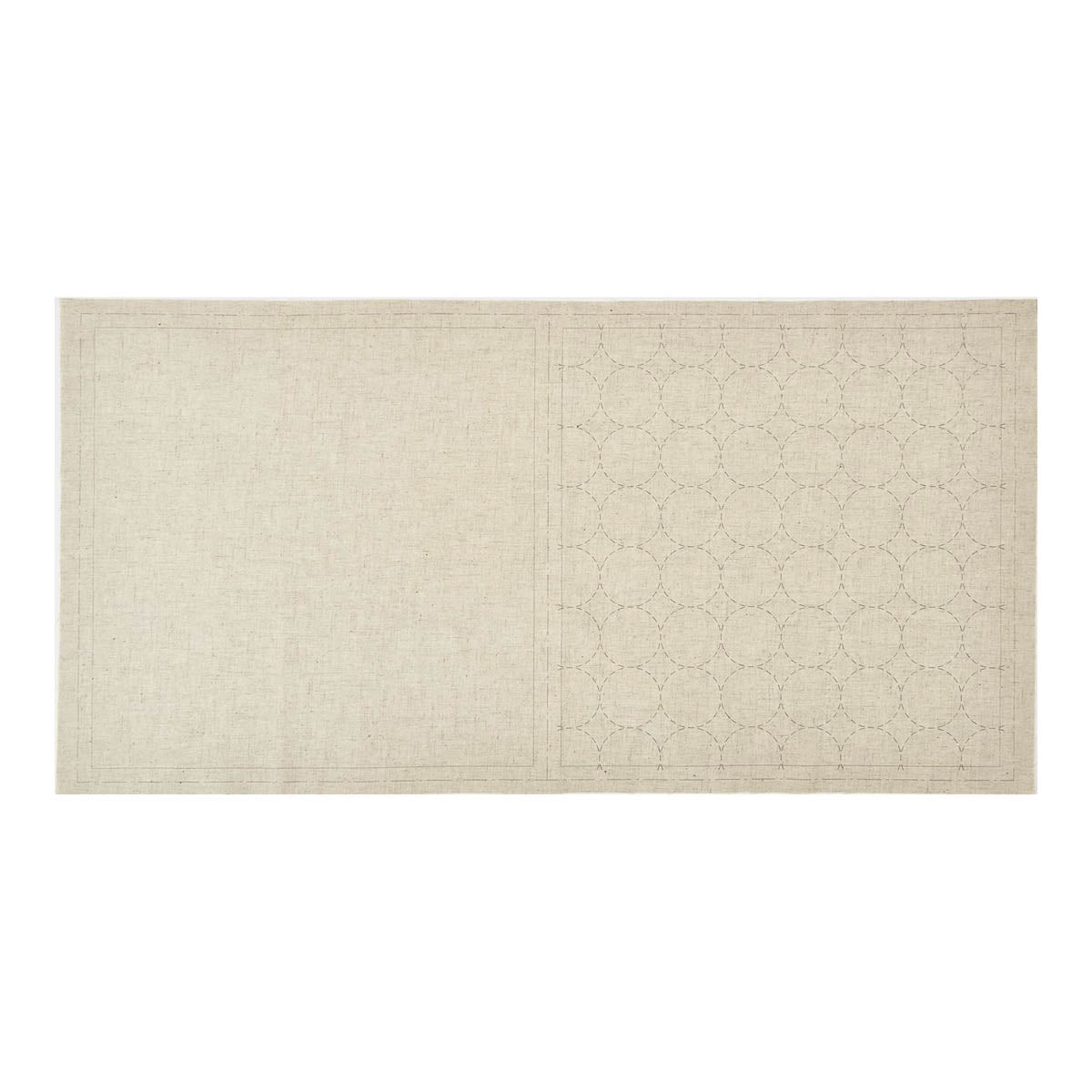 Sashiko-Tuch - COSMO - hidamari - 32 x 32 cm - Circle