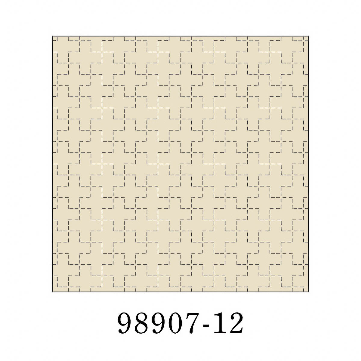 Sashiko-Tuch - COSMO - hidamari - 32 x 32 cm - Cross Pattern