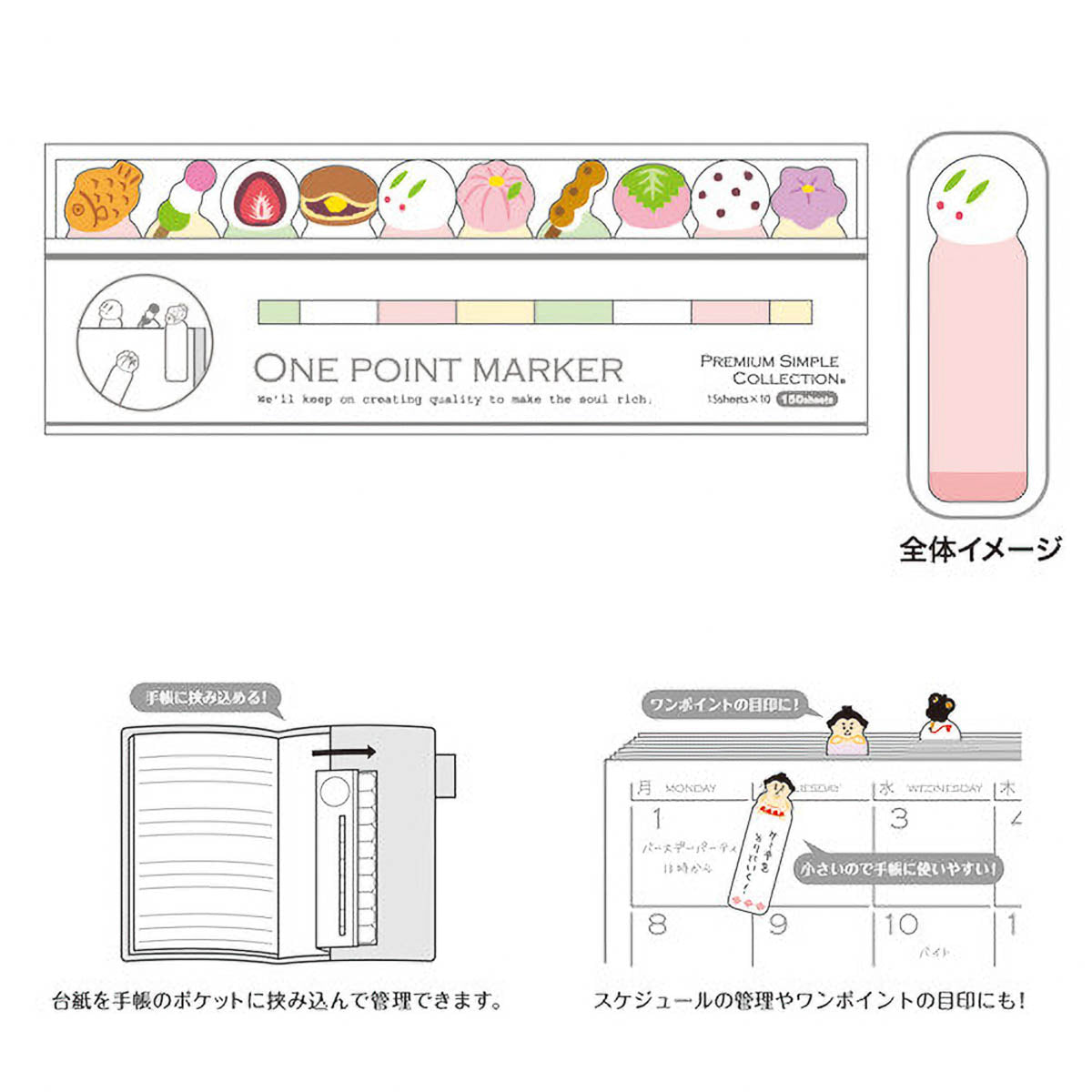 Haftnotizen - One Point Marker - Speisen