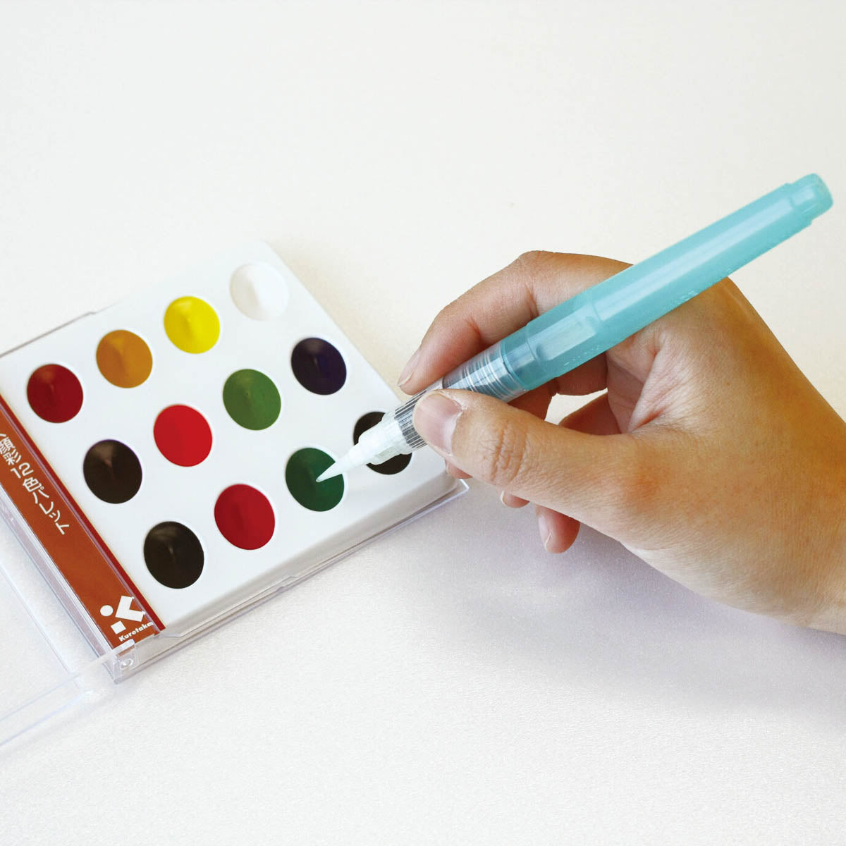 Wasserfarbe - Kuretake - Transparente Wasserfarben - 12 Farben Palette