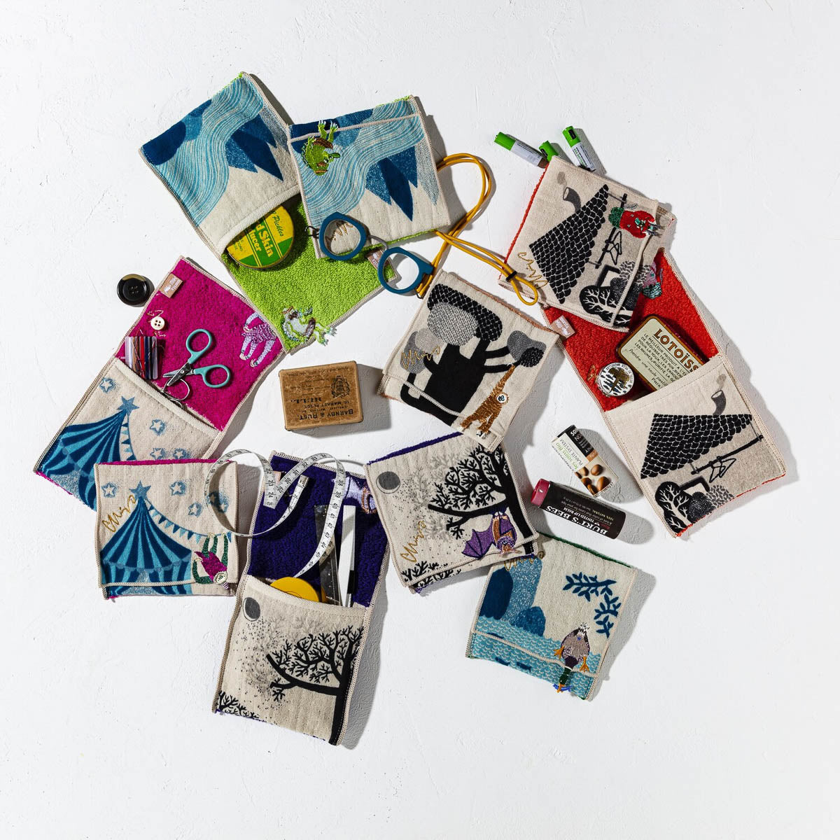 Zubehörtäschchen - moritaMiW - Pouch Handkerchief