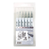 Pinselstift - Kuretake - ZIG Clean Color - Real Brush - 6 Colors Set
