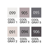 Pinselstift - Kuretake - ZIG Clean Color - Real Brush - 6 Colors Set