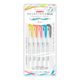 Pinselstift - ZEBRA - Mildliner Brush - 5 Color Set