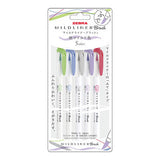 Pinselstift - ZEBRA - Mildliner Brush - 5 Color Set
