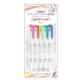 Pinselstift - ZEBRA - Mildliner Brush - 5 Color Set