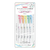 Pinselstift - ZEBRA - Mildliner Brush - 5 Color Set