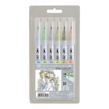 Pinselstift - Kuretake - ZIG Clean Color - Real Brush - 6 Colors Set