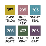 Pinselstift - Kuretake - ZIG Clean Color - Real Brush - 6 Colors Set