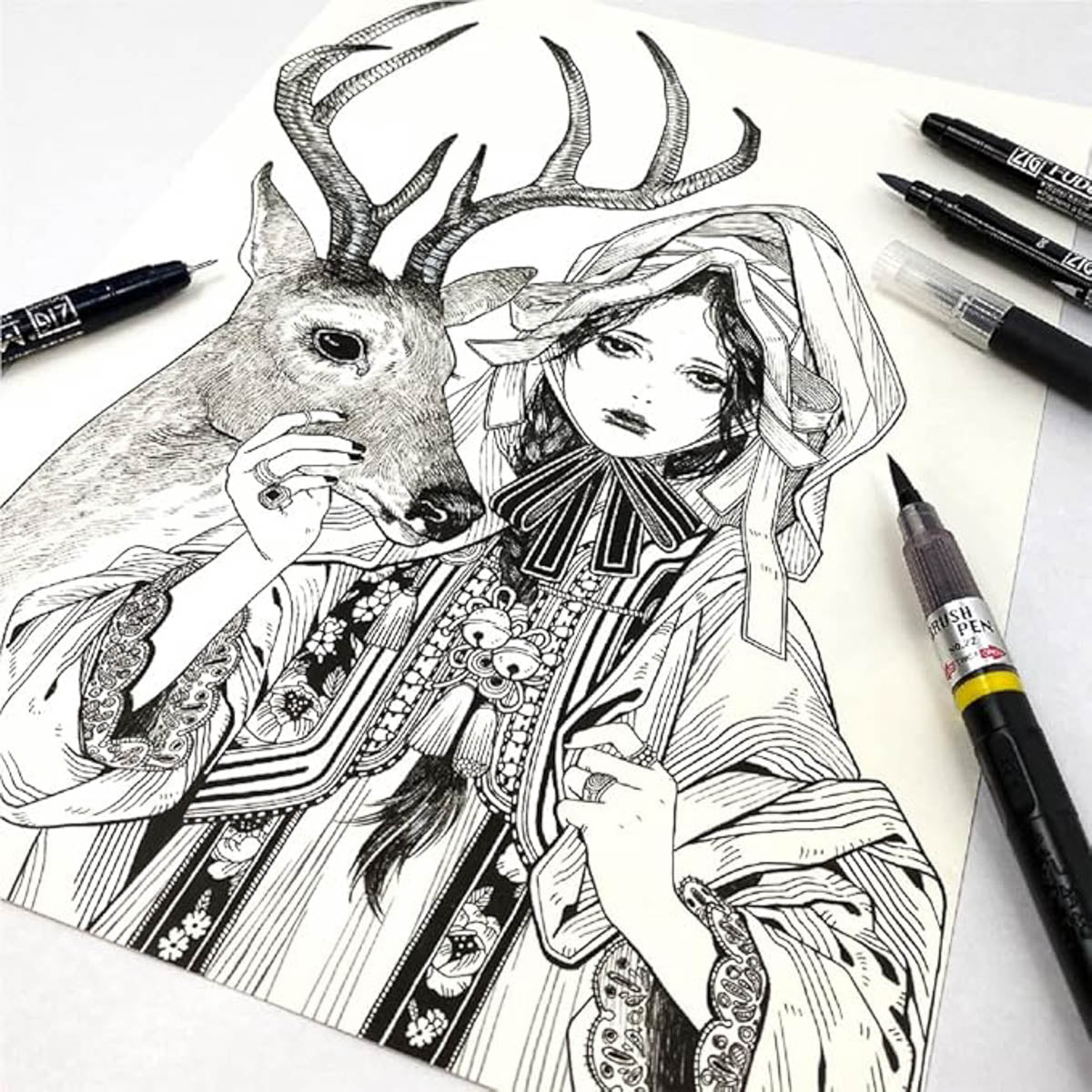 Pinselstift - Kuretake - ZIG - Illustration Basic