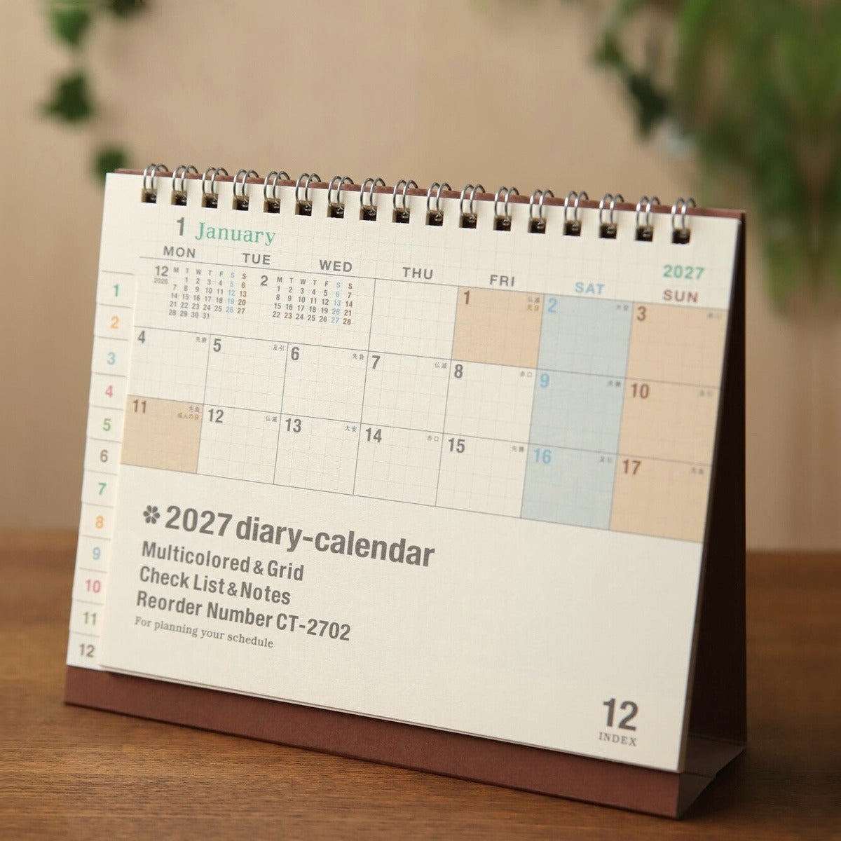 Kalender - 2027 - Desk Calendar - A5