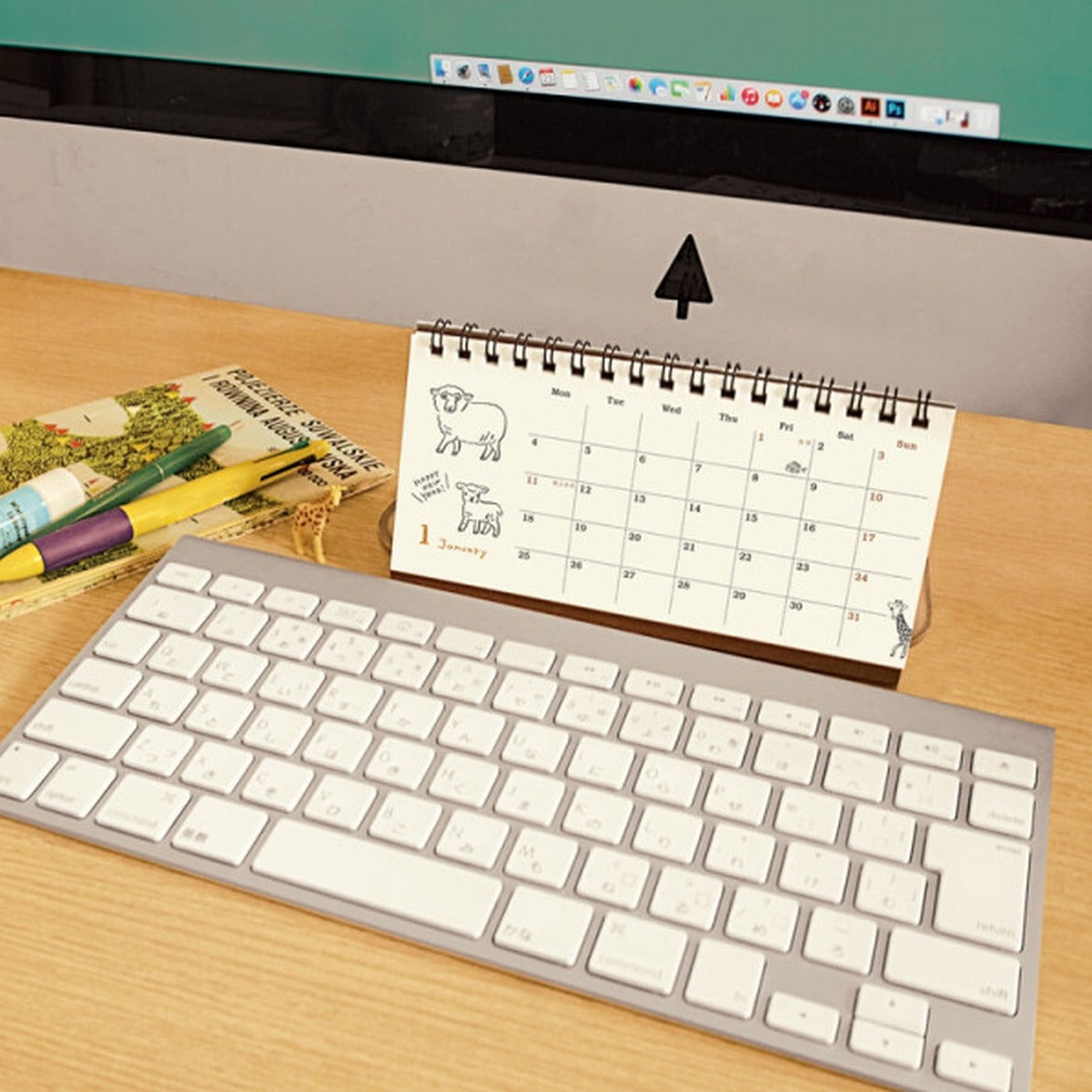 Kalender - 2027 - Desk Calendar - Slim