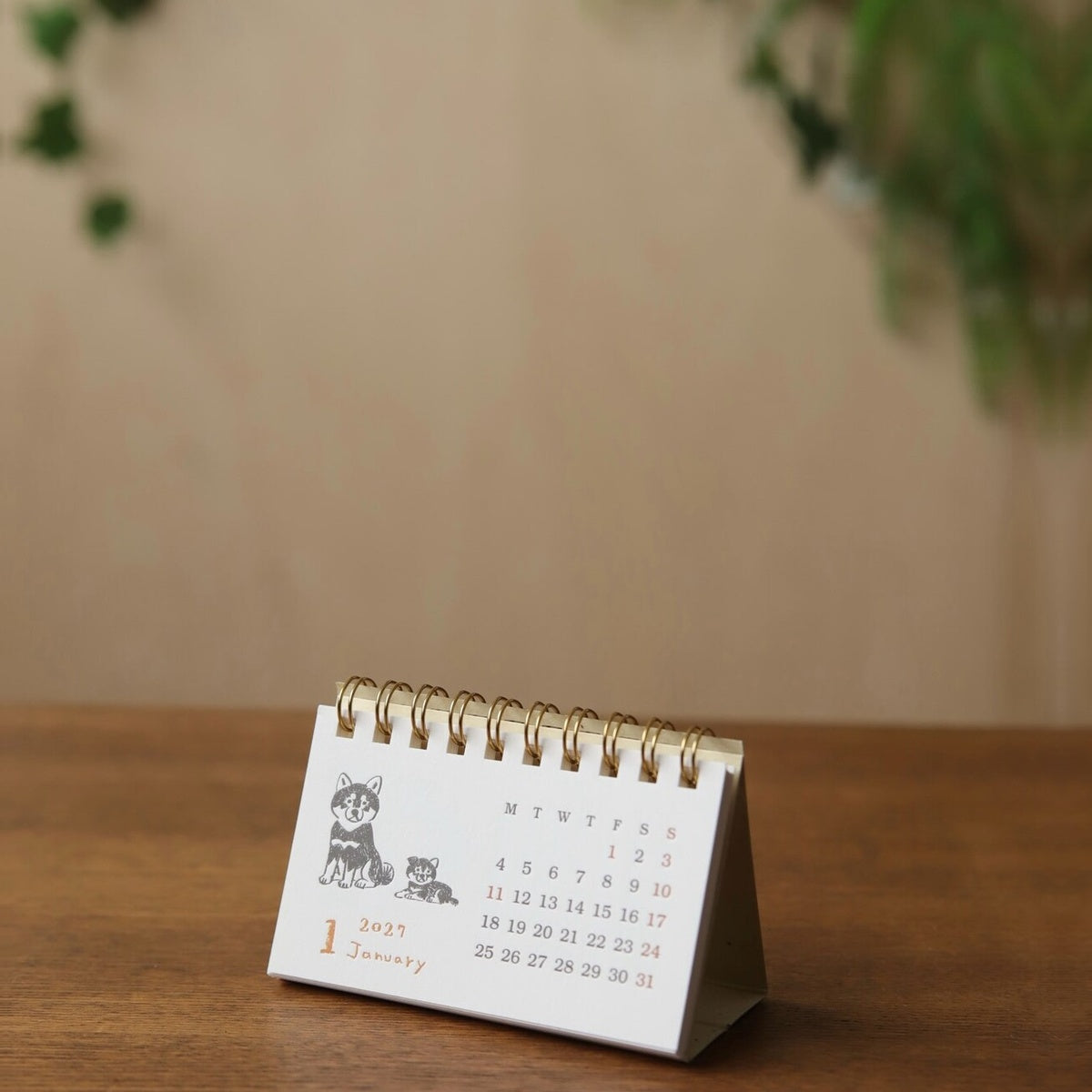 Kalender - 2027 - Desk Calendar - Business Card Size