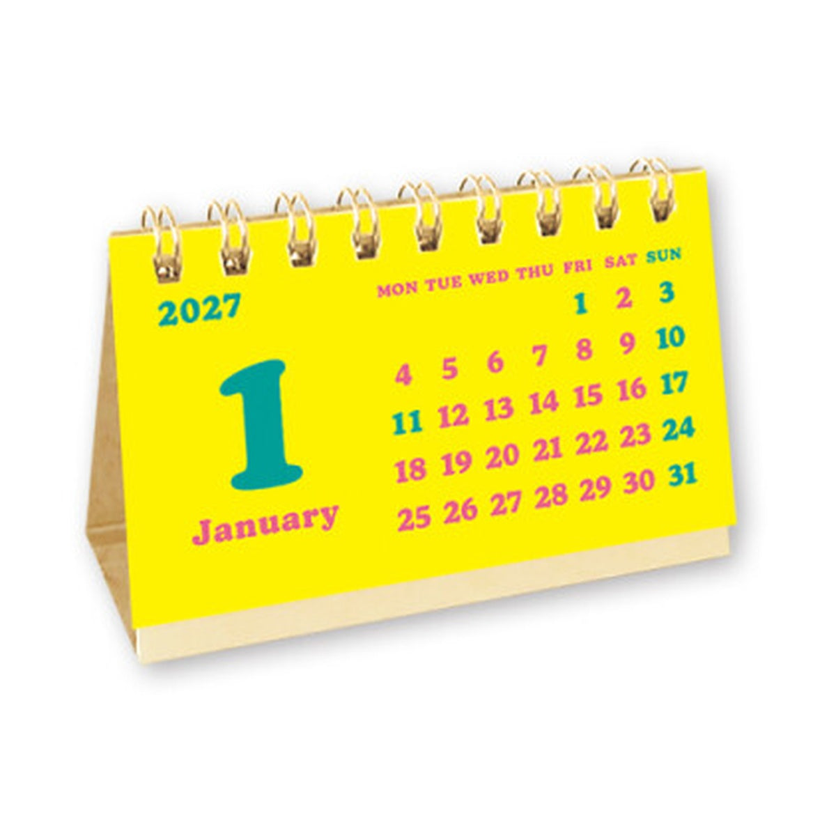 Kalender - 2027 - Desk Calendar - Business Card Size