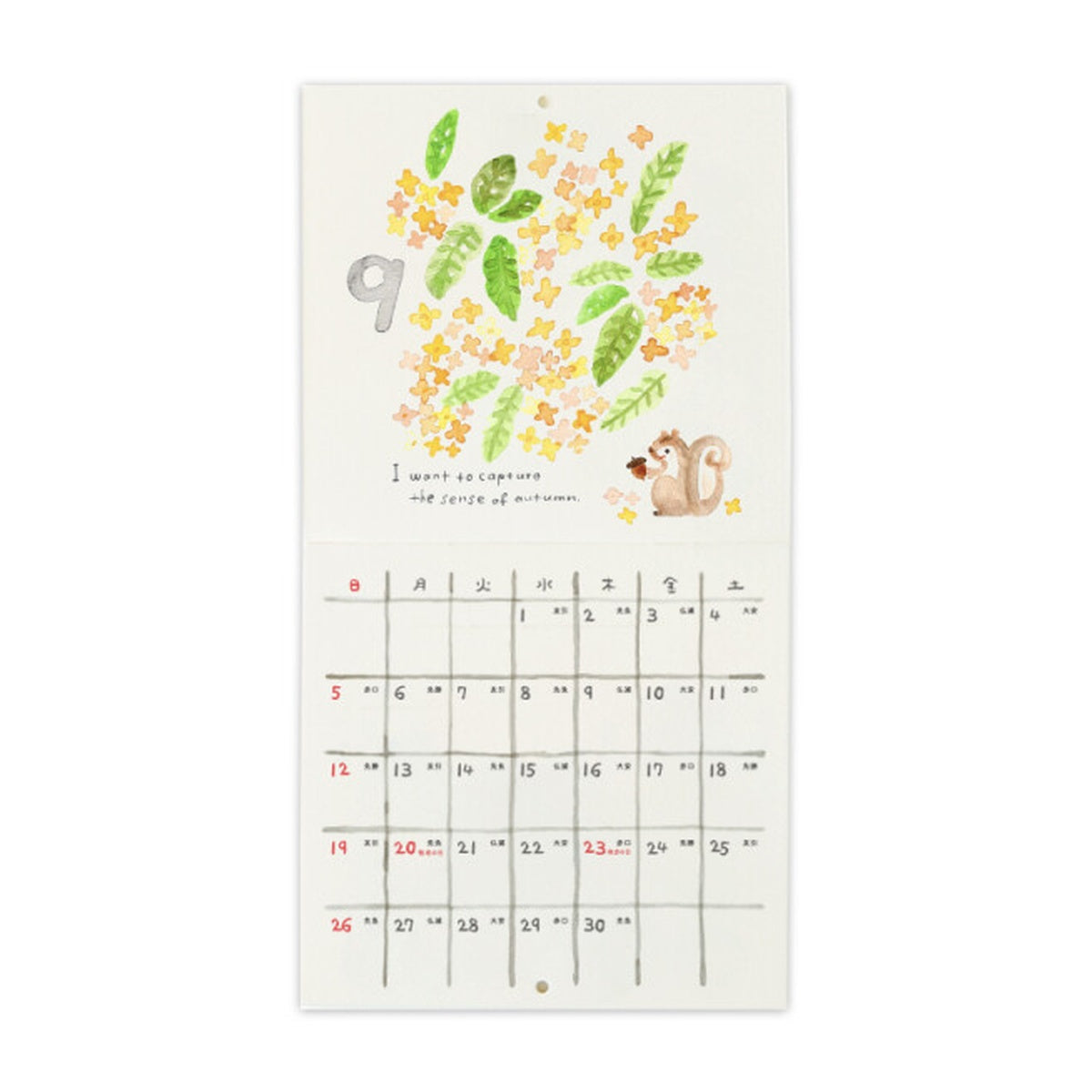 Kalender - 2027 - Wall Calendar - Watercolor
