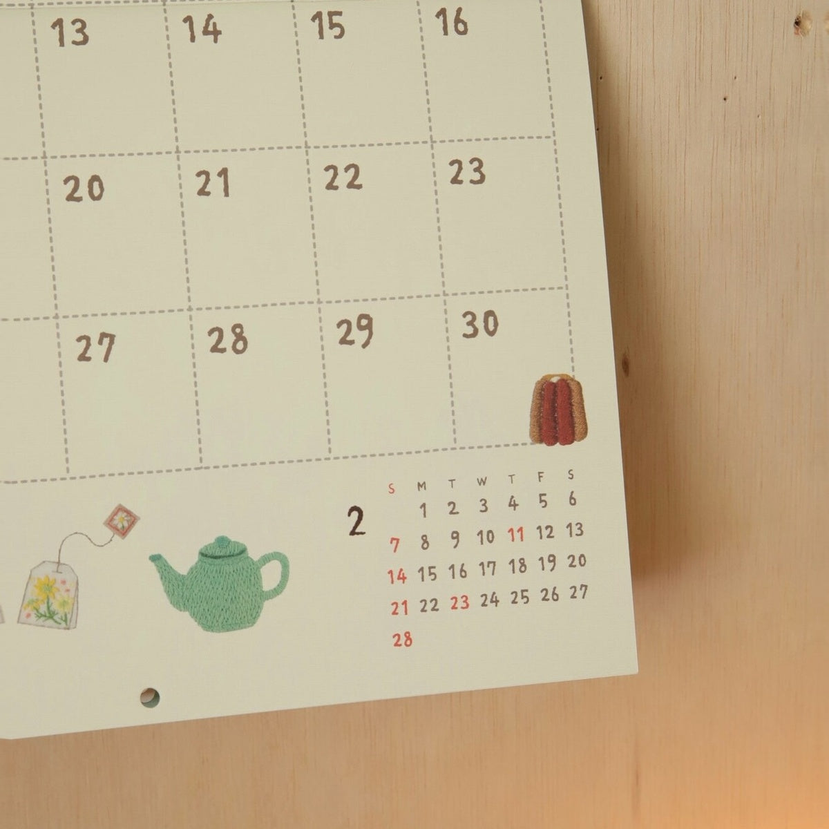 Kalender - 2027 - Wall Calendar - Stitch