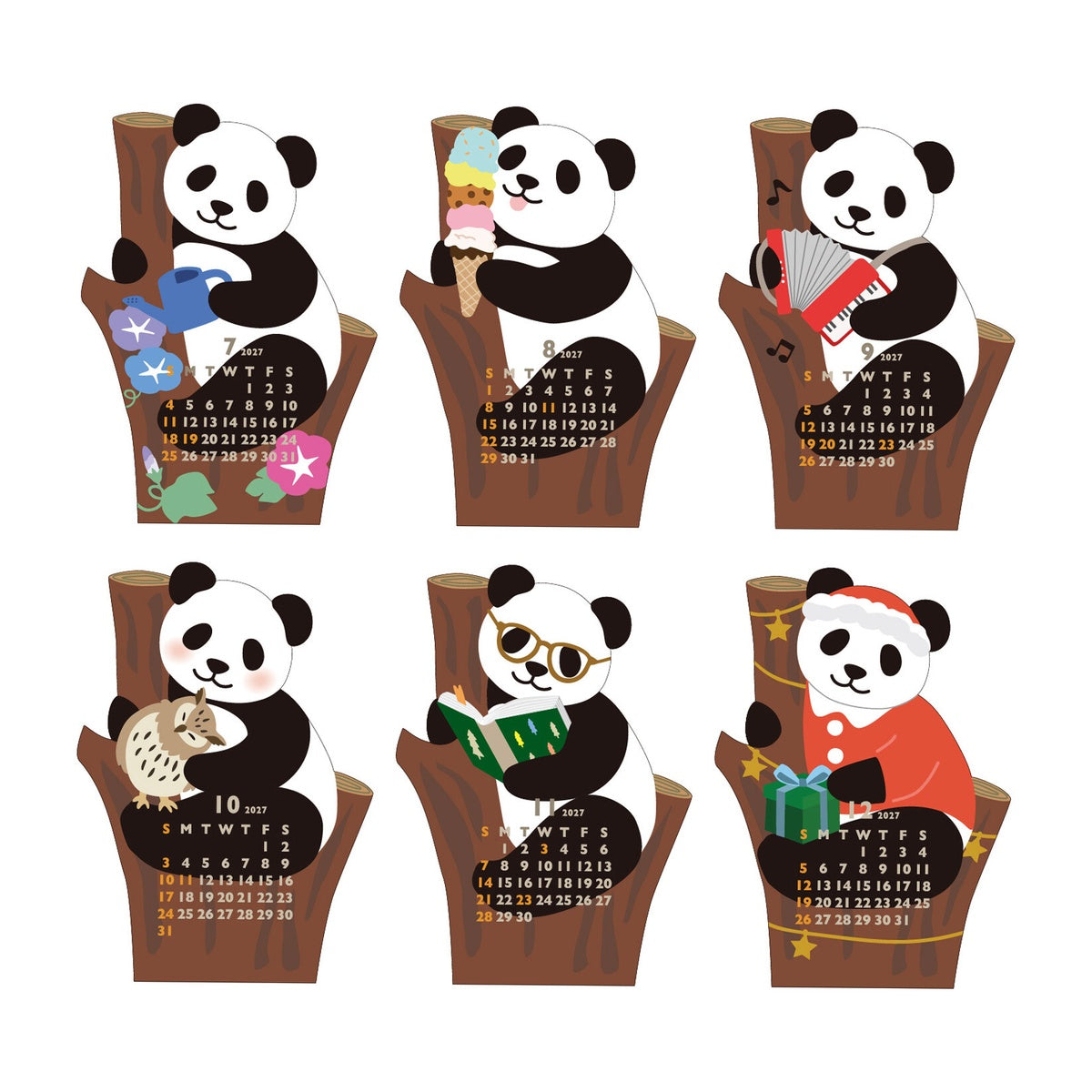 Kalender - 2027 - Mini Stand-Kalender