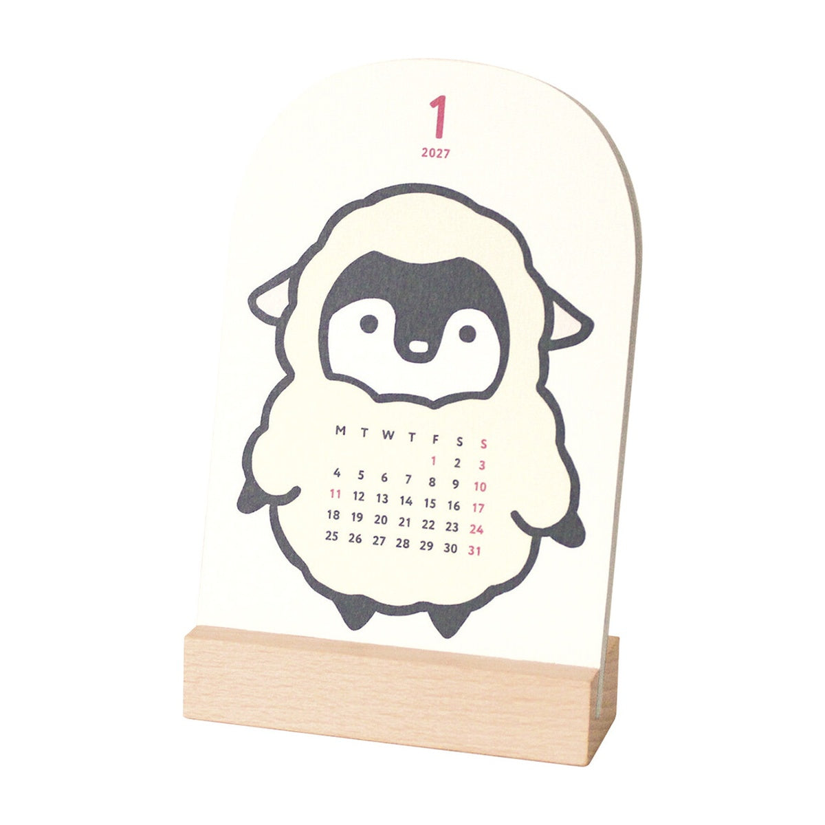 Kalender - 2027 - Tischkalender - Kigurumi