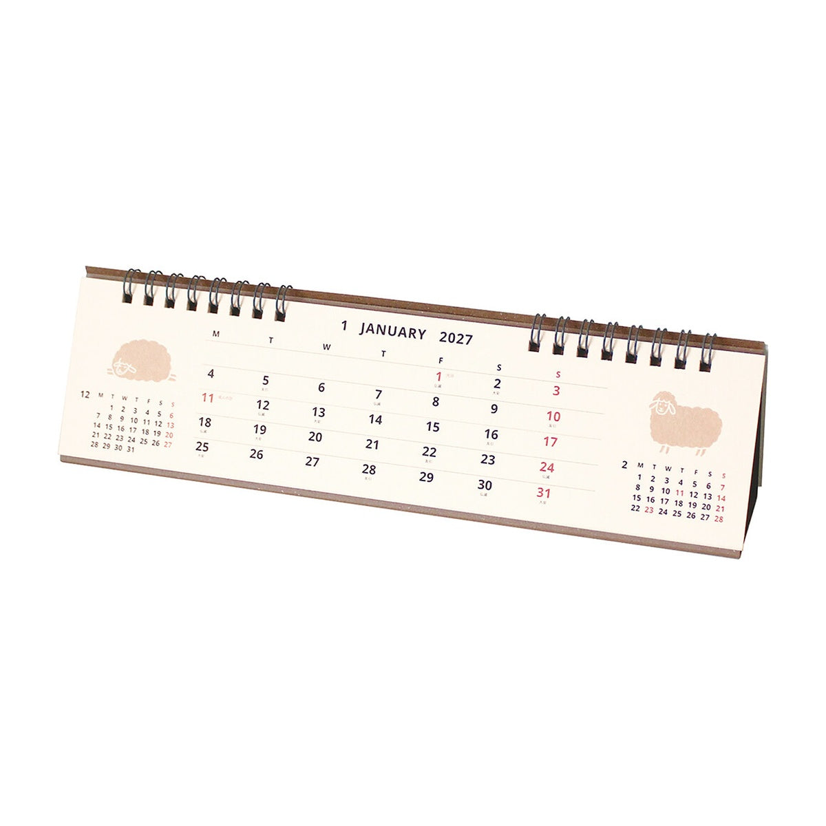 Kalender - 2027 - Tischkalender - Ring-Kalender (quer lang)