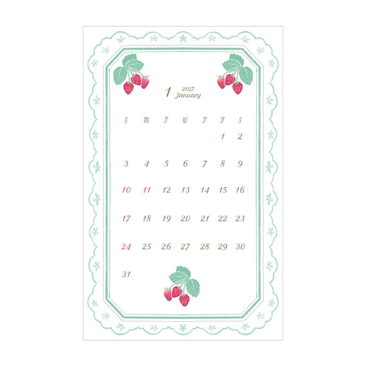 Kalender - Kalender Sticker - 2027