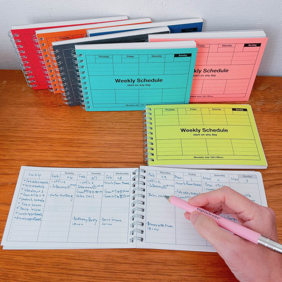 Kalender Tagebuch - Dayfree Weekly Schedule